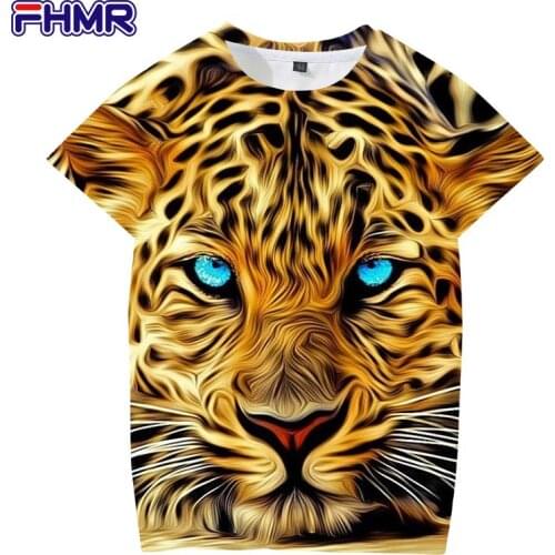 Animal Tiger 3d Printing Fashion Mens And Womens T-shirt Casual O-neck Loose Mens Clothing Breathable Hip-hop Tshirt For Men