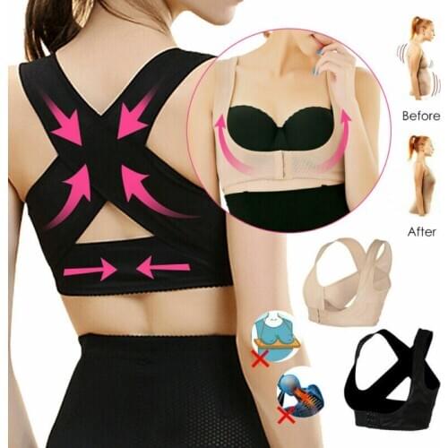 Hot Women Adjustable Shoulder Back Posture Corrector Girl Chest Brace Support Belt hunchback Back Pain Support Shapers S-2XL