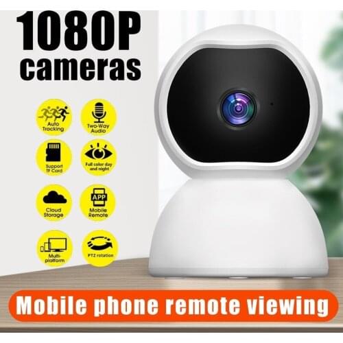 Surveillance Camera 1080P IP Smart Camera WiFi 360 Angle Night Vision Camcorder Video Webcam Baby Home Security Monitor