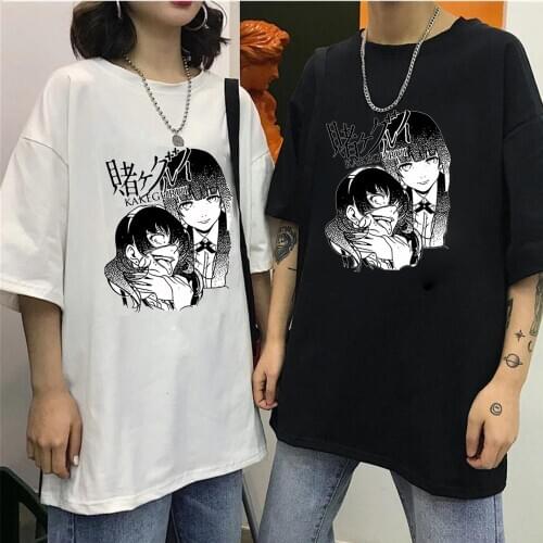 Kakegurui Tee Shirt Mens Womens Loose T-shirt Women Short Tops Male