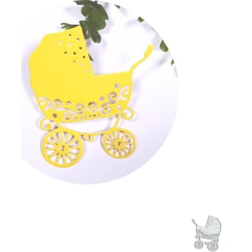 Baby carriage Metal Cutting Dies for Craft Dies Stencil Templates Scrapbooking Embossing Knife Blade Punch Card Dies Cut New