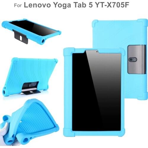 Soft Silicone Case for Lenovo Yoga Tab 5 YT-X705F Full Body Protect Cover for Yoga Smart Tab YT-X705