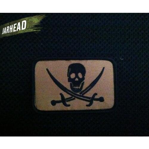 Viking Pirate Embroidery Armband Personalized Skull Patches Outdoor Badge For Clothes Jackets Hat Backpack