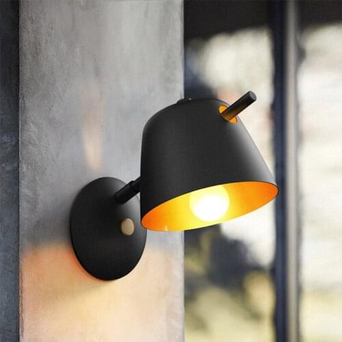 Ins Nordic minimalist bedside lamp living room corridor aisle mirror front lamp macaron bedroom reading wall lamp