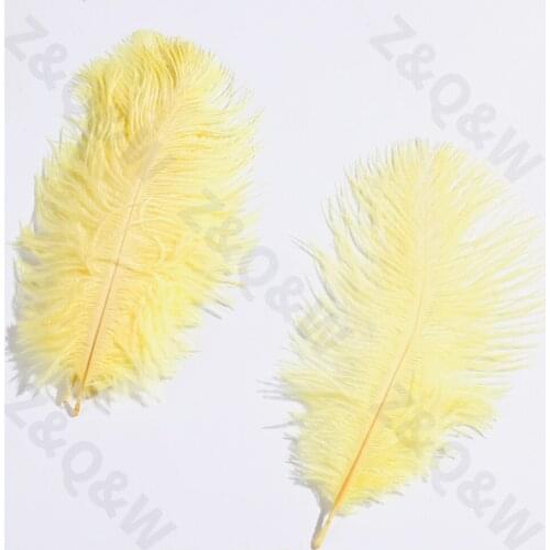 Natural 15-20CM (6-8 inches) ostrich feather dyed beige 10-100PCS costume decoration decoration DIY crafts holiday party