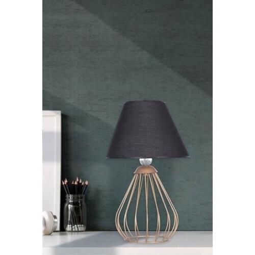 New Polii Table Lamp Gold Black Lampshade