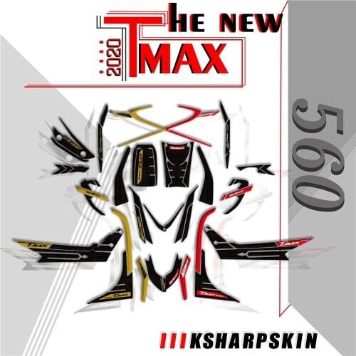 New Motorcycle 3D Gel Front Rear Fairing fuel tank moto body protection sticker decals kit For Yamaha TMAX 560 tmax560 2020