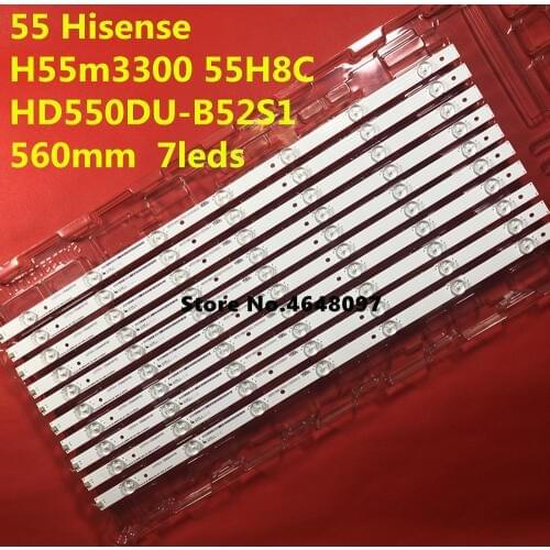 Original LED backlight Array 55 Hisense H55m3300 55H8C HD550DU-B52S1 Hisense 55 HD550DU B52 10X7 3030C V0