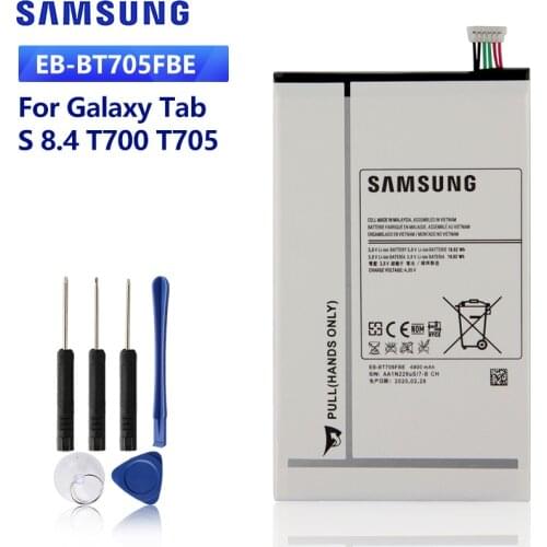 SAMSUNG Original Replacement Battery EB-BT705FBE EB-BT705FBC For Samsung GALAXY Tab S 8.4 T700 T705 Authentic Tablet Battery