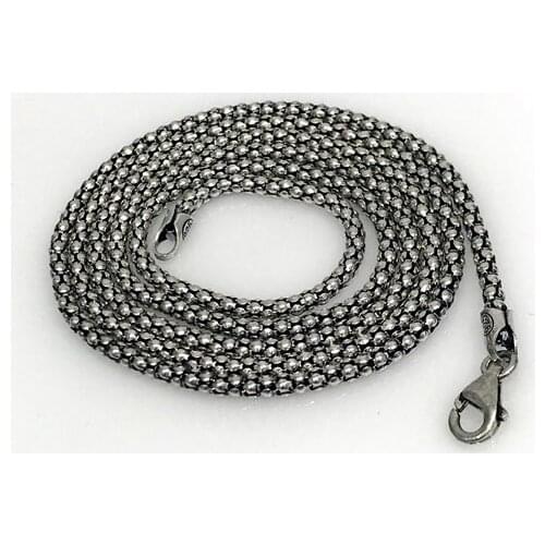 Çağatay Ulusoy Chain Silver Pop Corn 60 cm Necklace