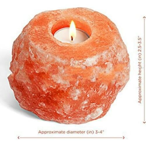 Himalayan salt candle holder