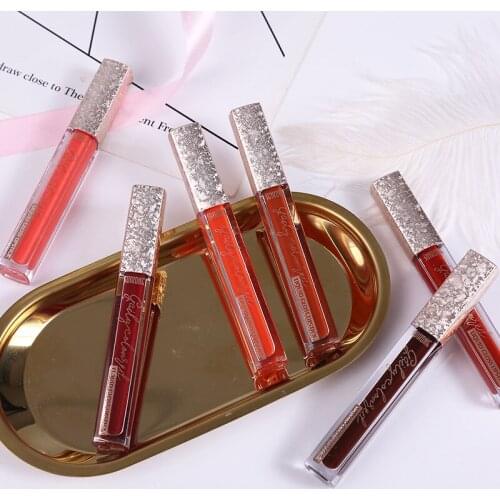 Luxury Run Mirror Glaze xue sheng kuan Online Celebrity Douyin Beauty Red Bean Powder Moisturizing Lip Gloss