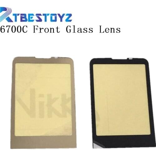 RTBESTOYZ 100% Original Mirror Display Screen Front Lens Glass For Nokia 6700c 6700 classic Gold Back Color