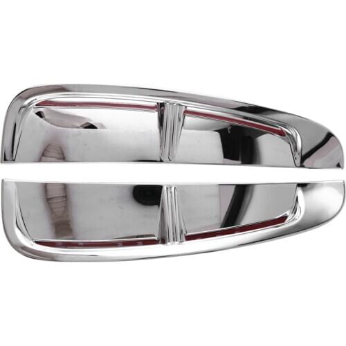 Silver Color Car Side Fender Body Air Vent Intake Outlet Grille Decor Trim Cover Trim For-Porsche Panamera 2017-2020