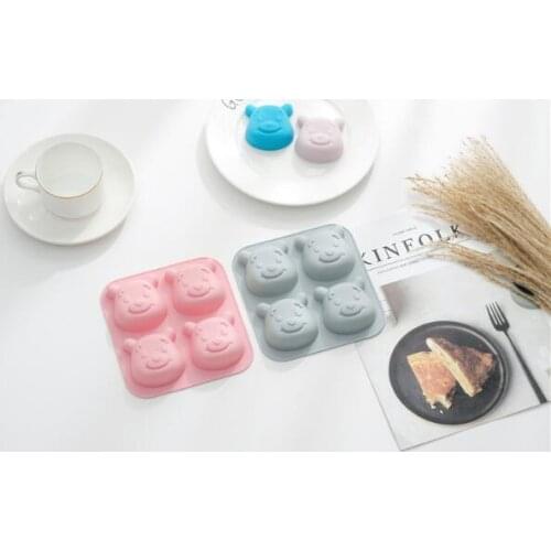 Silicone cake mold 4 sets of bear mold chocolate mold