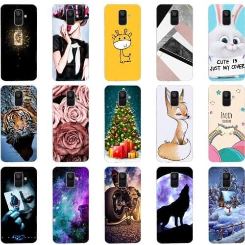 T Silicone Phone Case For Samsung Galaxy A6 2018 Dual SIM SM A600 A600F Soft Tpu Back Cover For Samsung A6 Plus 2018 A605 A605F