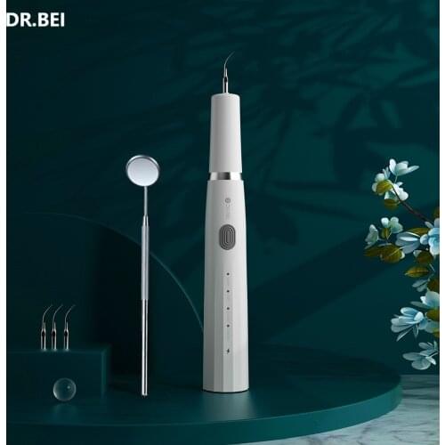 DR.BEI Ultrasonic Scaler Tooth Stains Tartar Charger Handpiece Cleaning Teeth Whitening Tooth Scale Tool 1 Set