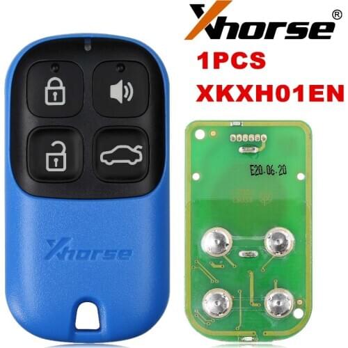1pcs XHORSE Universal Remote Key 4 Buttons XKXH01EN for VVDI Key Tool English Version