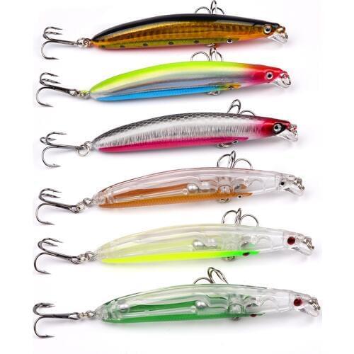 HiUmi 1Pc Wobbler Fishing Lure 9.5cm 9.6g Minnow Crankbait 3D Eyes Artificial Hard Bait Carp Fishing Tackle Bass Pike Lure