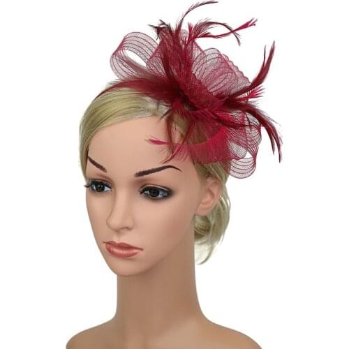 Fascinator Headpiece Women Hair Clip Wedding Ladies Day Races Royal Ascot Dance Party Headband