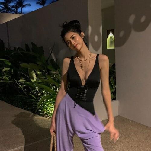 Vacation Pool Swimming Retro Backless Mesh Swimsuit Women Triangle One-piece Woman Swimwear High Cut Swim Bath Suit Plus Size