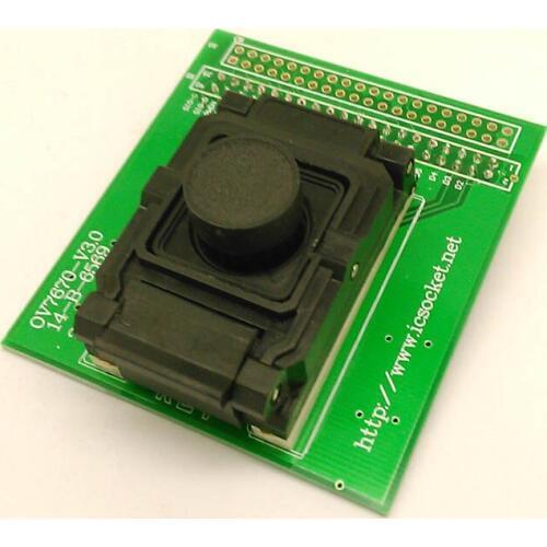 1pcs OV7670-P Camera Chip Test Bench Letter Interface Flip Probe Stand connector