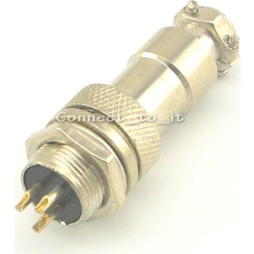 2 pieces/lot) XLR plug Aviation 3 Pin 12mm Ham Radio PCB Connectors