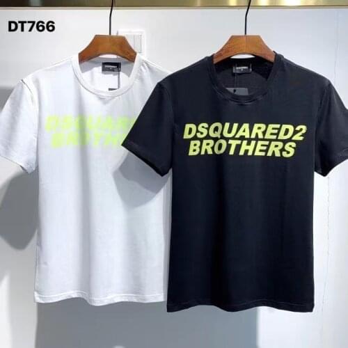 2021 Fashion Trend DSQ2 Mens Premium Printed Short Sleeve T-Shirt DT766