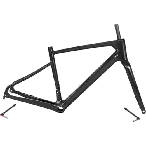 2021 New Come Carbon Gravel Bike Frame R7 Thru Axle 12x142mm Disc Brake Cyclocross 700C Road Bike Frameset With Fork 12x100mm