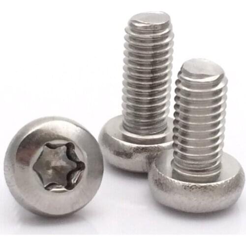 30pcs M2.5 Stainless steel Torx round head screw T&TX plum furniture decoration screws bolts 4mm-20mm length