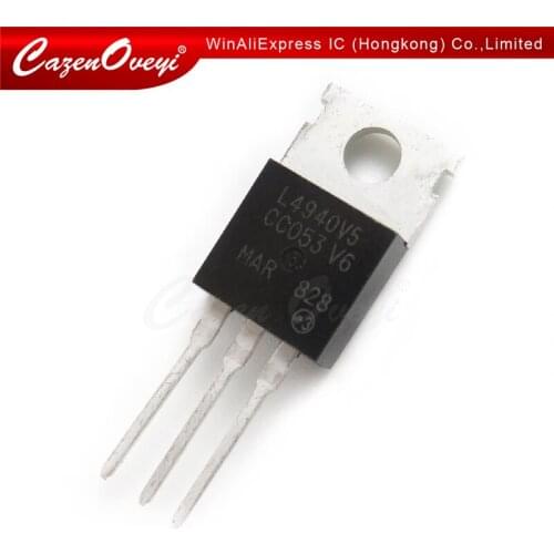 5pcs/lot L4940V5 IC REG LDO 5V 1.5A TO-220AB Best quality In Stock