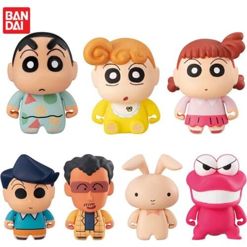 5PCS Newest Genuine Action Figure Bandai 2nd Bomb All 7 Genuine Bulk Crayon Gacha Kindergarten Gacha Springfield Toy Gift