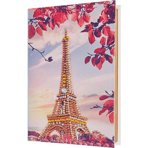 Art Special Shaped Diamond Painting Photo Album Eiffel Tower Fotoalbum Diamond Embroidery Mosaic Holiday Cards Gift for Kids