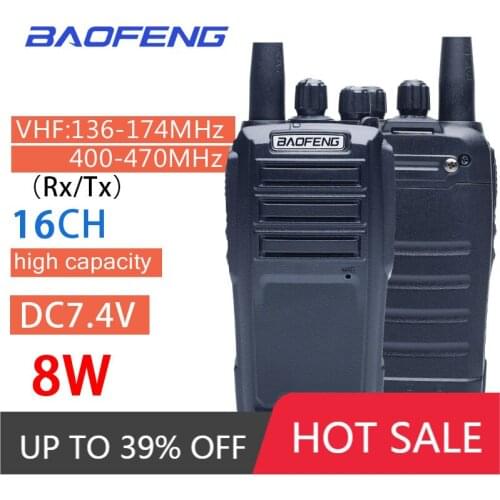 Baofeng UV-6 Walkie Talkie Long Range Two way Radio 136-174/400-480MHz VHF UHF Dual Band Handheld Radio Transceiver Interphone