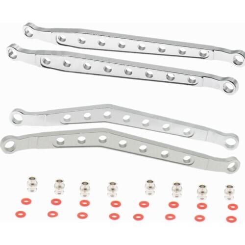 CNC RC Cars Upgrade Parts AX80083 AX30792 Front/Rear Upper Lower Chassis Links Set For 1/10 Axial Wraith AX90018 AX90020 AX90031