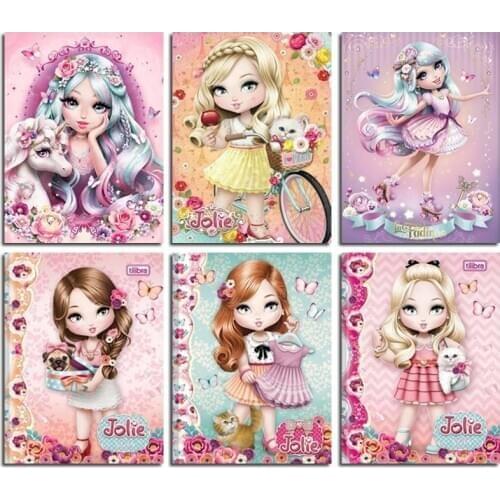 DIY Diamond Painting Cartoon Girls Full Drill Diy Cross Stitch Diamond Embroidery Mosaic Children Home Decoration Gift