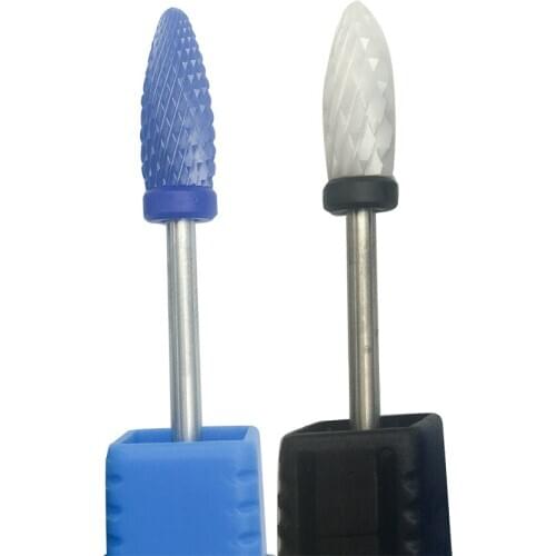 Ceramic Nail Drill Bit , Milling Cutter For Mill Manicure Machine Set , Cutter For Pedicure Electric Nail Files Nail Drill Bits