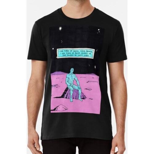 Dr Manhattan I'm Tired T Shirt Watchmen The Watchmen 80s 1980s Comic Book Graphic Novel Alan Moore Dr Manhattan Emo Nihilist