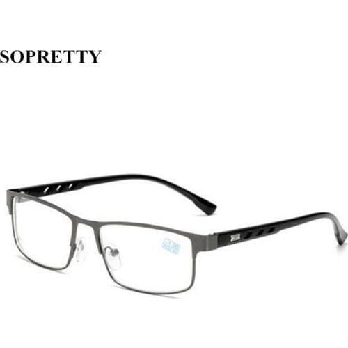 Finished Myopia Glasses For Women and Men Metal Frame Ultralight Students Myopia Glasses -1.0 ----6.0