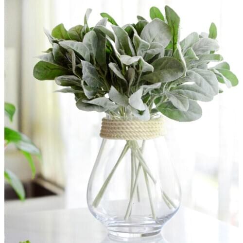 Artificial Plant Silk Leaf Ornaments Floristics Garden Fake Plants Rabbit Ear Plant Desk Decor Home Decoration Accessories