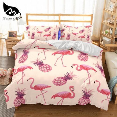 Dream NS Bedding Set 100% Polyester Fiber Cotton Multi-Pineapple Pattern Comfortable Bed Bedding Kit Size EU/AU/US/Duvet Cover