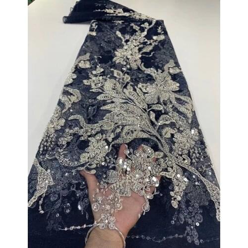Beauty S-688686 design french lace sequins and beads embroidery tulle lace high quality wedding party dress tulle laces