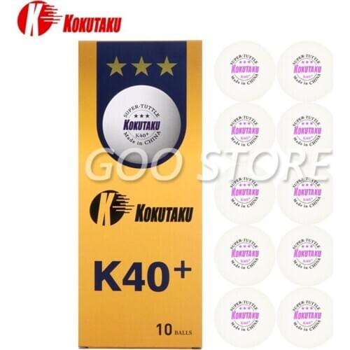 50balls/100balls KOKUTAKU 3 Star K40+ Table Tennis Ball Professional Trianing Games Seamed ABS Plastic KOKUTAKU Ping Pong Balls