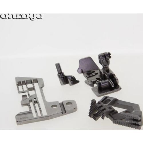 Overlock Sewing Machine Needle Gauge Set For SIRUBA 757 E986/H500/D581/P253E-5/KG155 For Medium Heavy Material