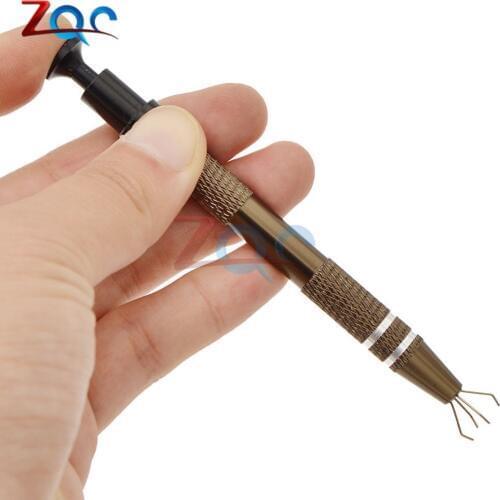 Electrician Hand Tools Set Parts Gripper Pick Up Tools Four Claw Hold Tightly For Catcher IC Chip Component Metal Grabber
