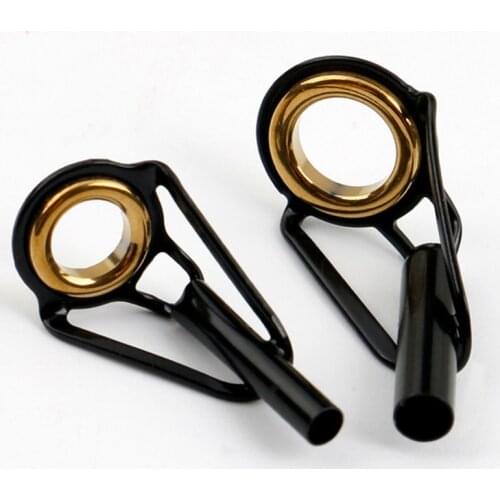 Fishing Top Rod Guide Ring Line Tip 1.5mm-2.0mm Stainless Steel DIY Eye Rings Pole Repair Kit Replacement Accessories