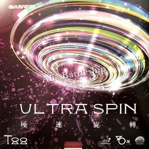 Original SANWEI T88 ULTRA SPIN 40+ Pips-in Table Tennis Rubber with Sponge