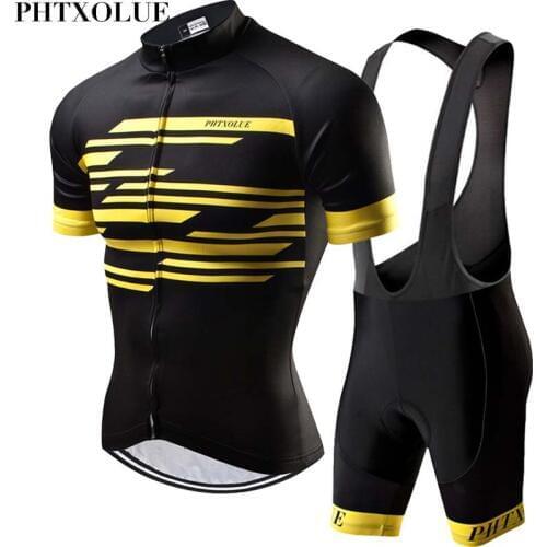 Phtxolue Summer Cycling Set Men Mountain Bike Clothing MTB Bicycle Wear Clothes Maillot Ropa Ciclismo Cycling Jersey Sets