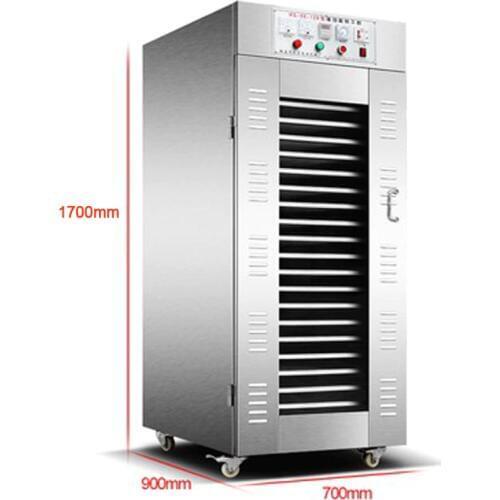 20-layers Stainless steel Commercial food dehydrator large fruit dryer Food dryer sausage meat pepper drying machine 200V