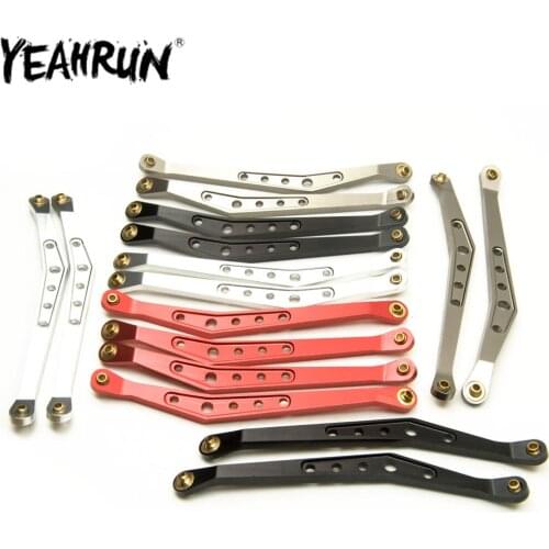 YEAHRUN Aluminum Alloy Upper & Lower Suspension shift Link Rod Linkage for 1/10 RC Crawler Axial Wraith 90018 Upgrade Parts